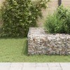 vidaXL Gabion Raised Bed Silver Steel Wire 15.7x15.7x15.7 in Durable - 3 of 4