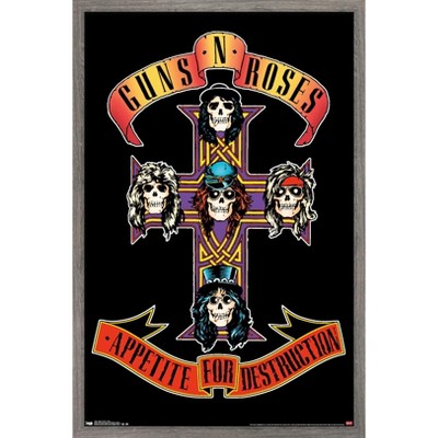 Trends International Guns N' Roses - Cross Framed Wall Poster Prints