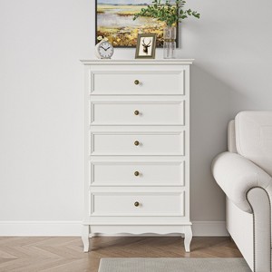 HDZNVF 5 Drawer Dresser For Bedroom, Modern Storage Closet Cabinet Organizer - 1 of 4