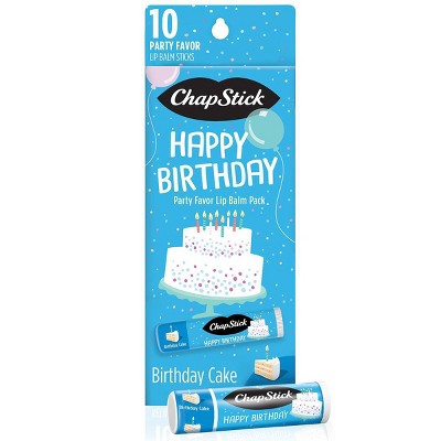 Chapstick Life Moments Happy Birthday Lip Balm - Birthday Cake - 10ct/1.5oz