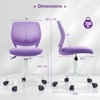Infans Kids Desk Chair Ergonomic Swivel Children Mesh Study Height Adjustable Purple - 2 of 4