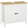 ChicFurnit Bathroom Storage Cabinets Bathroom Floor Storage Cabinet Functional Bathroom Cabinet with Drawer for Bathroom, White, 26.5"*11.8"*23.8" - 2 of 4