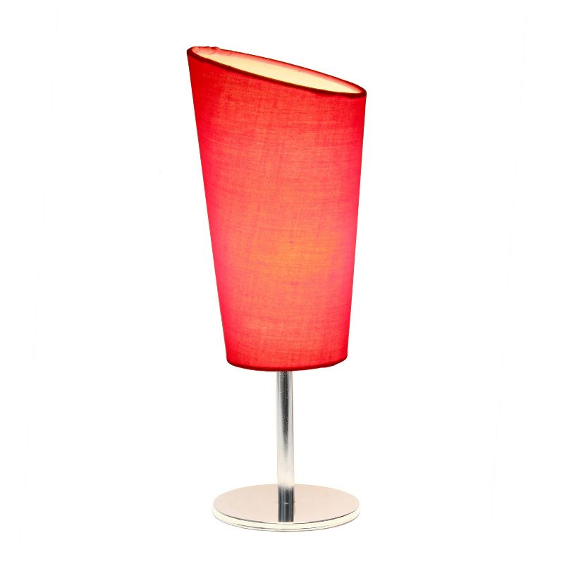 Mini Table Lamp with Angled Fabric Shade - Simple Designs, 2 of 8