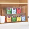 iDesign Set of 4 Stackable 4-Section Tea Storage Drawers - Clear - 3 of 4