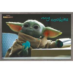 Trends International Star Wars: The Mandalorian Season 2 - The Child Cookies Framed Wall Poster Prints - 1 of 4