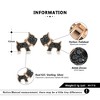 Scottie Dog Bone Earring Necklace Set for Women Sterling Silver Ginger Lyne Collection - 4 of 4