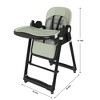 Angel Sar Convertible Baby High Chair & Rocker, 5-Point Harness with 2-Tier Tray, Adjustable Infant Feeding Chair for 6 Months to 3 Years, Green - 3 of 4