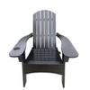 Vynxaria Gray Wood Adirondack Chair with Umbrella Hole - Perfect for Indoor & Outdoor Relaxation - 3 of 4