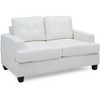 TiramisuBest Dark Gray Traditional Loveseat, Classic Upholstered Sofa for Living Room or Sitting Area - 2 of 4