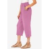 Roaman's Women's Plus Size Soft Knit Capri Pant - 4 of 4
