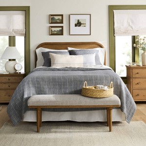 Upholstered Bench - Hearth & Hand™ with Magnolia Furniture - 1 of 4