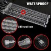 Itopfox Meteor Shower Rain Lights 288 LED 30cm 8 Tubes Blue Icicle Snow Falling Outdoor Christmas Halloween Decoration 1 Pack - 3 of 4