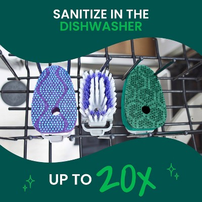 Scotch-Brite Odor Resist Non-Scratch Dishwand Refills - 3ct: Foam Material, Multipurpose Use, Unscented