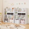 Open Shelf Bookcase and Bookshelf, Floor Standing 8 Cube Bookshelf with Storage Drawers Display Shelves, 47.8in Wooden Bookshelf - 2 of 4