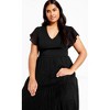 Women's Plus Size Marli Dress - black | CITY CHIC - image 3 of 4