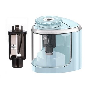 Aoibox Electric Pencil Sharpener for Kids & Adults, Fast Blade Sharpening for No.2, School, Office & Home Use, Portable & Efficient (Blue) - 1 of 4