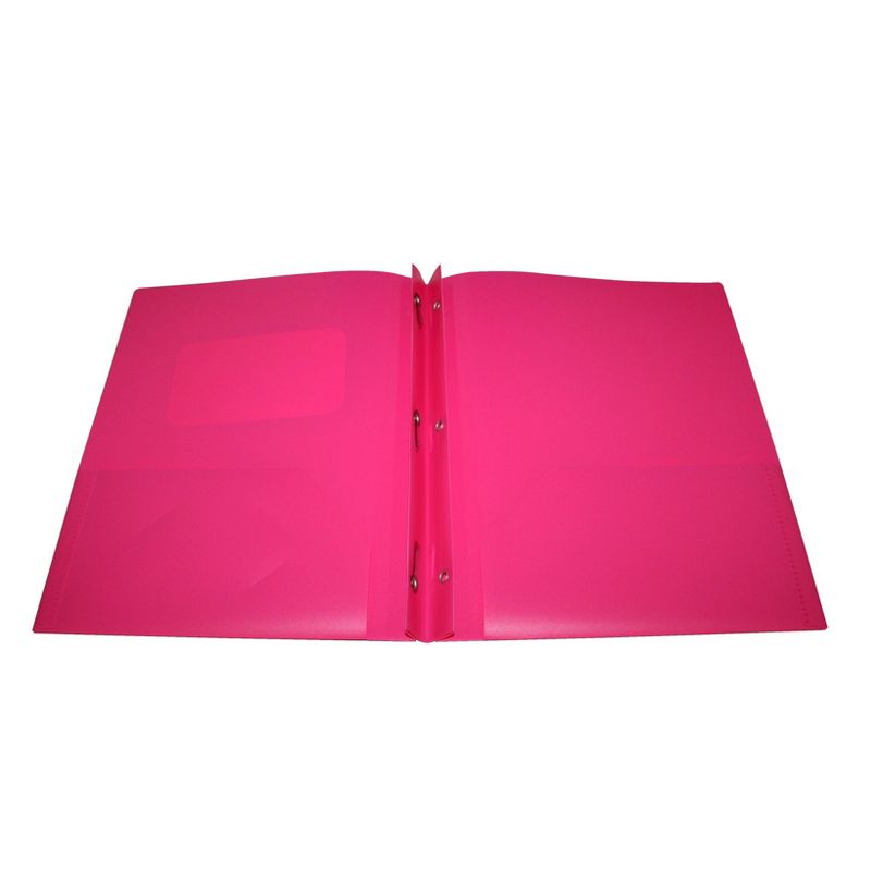 2 Pocket Plastic Folder with Prongs - up & up™, 2 of 7