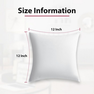 Lux Decor Collection Pack of 4 Decorative Cushion Throw Pillows Insert for Sofa Chair Bed