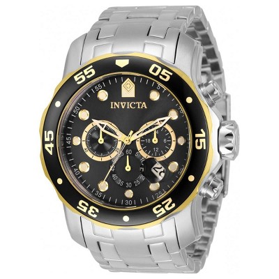 Invicta 33999 Men's Pro Diver Black and Gold Tone Bezel Watch