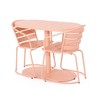 SKRAN Set of 3 Outdoor Patio Bistro, Retro Metal Bistro Table and Chairs Set of 2, Waterproof Cafe Table Set for Indoor,Outdoor,Balcony - 4 of 4