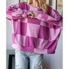 Women's Checkered Sweatshirt - Hopely - 3 of 4