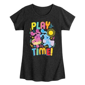 Girls' - Blue's Clues & You! - Play Time Fitted Short Sleeve Graphic T-Shirt - 1 of 4