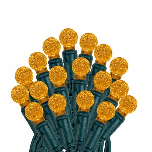 Novelty Lights G12 LED Christmas String Lights 50 Globe Mini Bulbs (Green Wire, 25 Feet) - 1 of 4