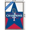 Trends International MLB Texas Rangers - 2023 World Series Team Logo Framed Wall Poster Prints - 3 of 4