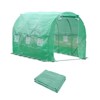 Aoodor Greenhouse Replacement Cover, Large Walk in Tunnel Outdoor Plant Gardening Greenhouse Spare Parts Cover (Frame NOT Included) - 2 of 4
