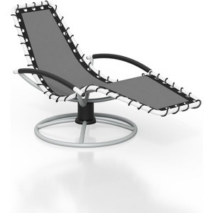 Outdoor Swivel Patio Chair, 360° Mesh Rocker with High Back for Garden, Lawn, Porch, or Balcony - 1 of 4