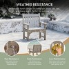 WestinTrends Malibu 5-Piece HDPE Outdoor Patio Chair and Round Table Dining Set - 3 of 4
