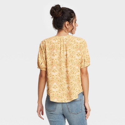 yellow blouses at target