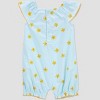 Carter's Just One You® Baby Girls' Flower Striped Romper - Blue - image 2 of 3