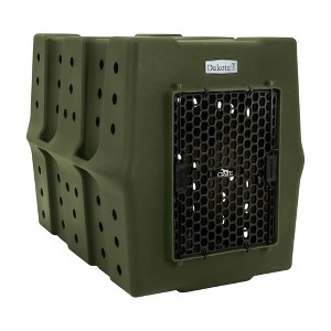 Dakota 283 Canine Rough and Tough Economy Pet Kennel, Heavy Duty Crate for Dogs and Cats with Ventilation Holes, X-Large, Olive - 1 of 4