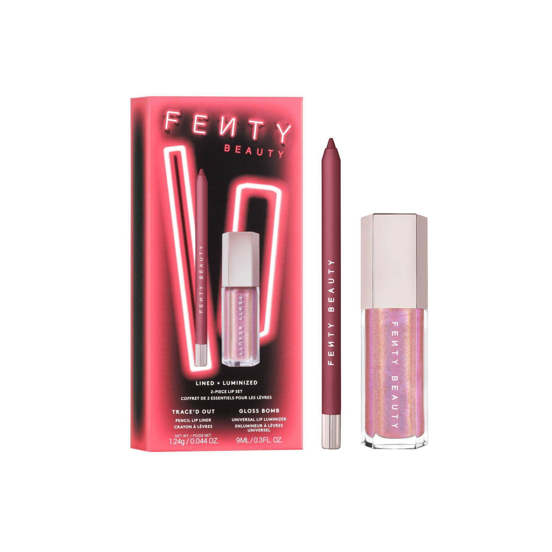 Fenty Beauty Lined + Luminized 2-Piece Lip Set - 0.04oz - Ulta Beauty