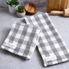 Design Imports Washed Waffle Dishtowel Set/2, Storm Blue - 3 of 4