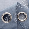 RT Designers Collection Sheryl Embroidery Dorly Grommet Curtain Panel Pair 36" x 84" Slate Blue - 3 of 4