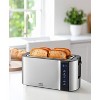 Elite Cuisine Stainless Steel 4 Slice Touch Screen Long Slot Toaster with Bagel Function - 2 of 4