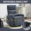 Lyngins Modern Rocker&Swivel Recliner Chair with Adjustable Footrest & Storage Pockets,Indoor Accent Chair with High Backrest - 4 of 4