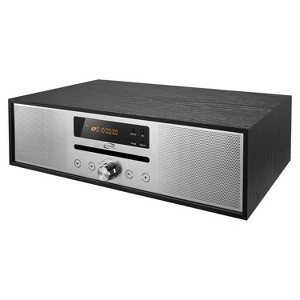 iLive 20-Watt Bluetooth® Home Stereo System with Built-in Speakers, CD Player, FM Radio, USB, microSD™, Aux, and Remote, IHB340B in Black - 1 of 4
