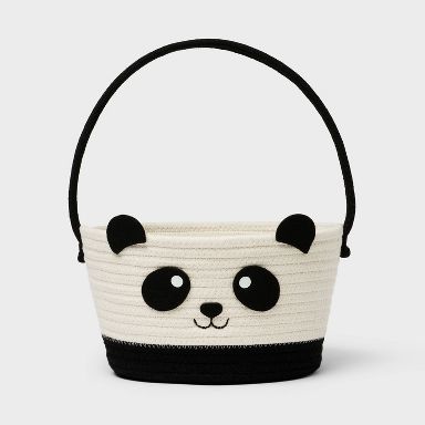 Easter Panda Rope Basket Black/White - Spritz™