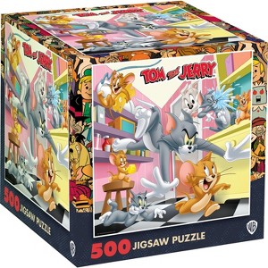 MasterPieces 500 Piece Jigsaw Puzzle - Tom & Jerry - 15"x15" - 1 of 4