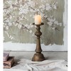 D6" x 17.5" Alastair Triumph Candle Holder, Antiqued Finish, Medieval Styling, Timeless Elegance-- Frevyn - 2 of 4