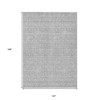 Silver Gray And Ivory Floral Washable Indoor Outdoor Area Rug - 3 of 4