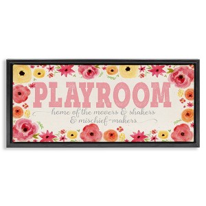 Stupell Industries Playroom Of Mischief Makers Pink, 25" x 11" - 1 of 4