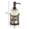 iDesign Vine Refillable Liquid Soap Dispenser - Vanilla/Bronze - 2 of 4