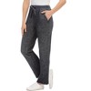 Collections Etc Cozy Heathered Knit Pull-On Drawstring Pants - 4 of 4