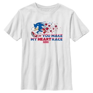 Boy's Sonic the Hedgehog You Make My Heart Race T-Shirt - 1 of 4
