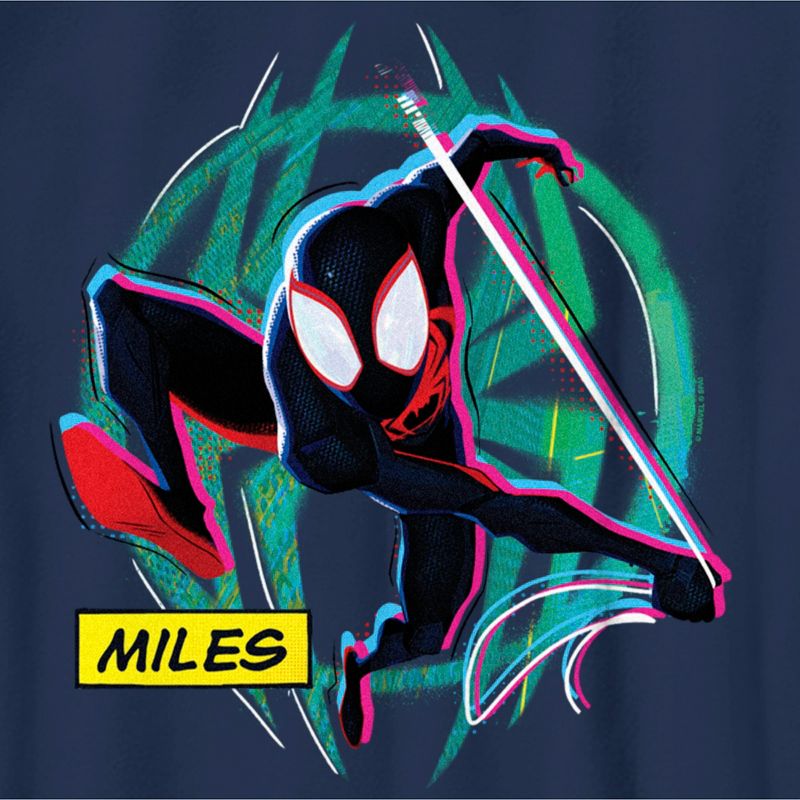 Boy's Spider-Man: Across the Spider-Verse Miles Logo T-Shirt, 2 of 5