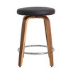 Round Counter Stool with Swivel Seat - WOVENBYRD - 3 of 4